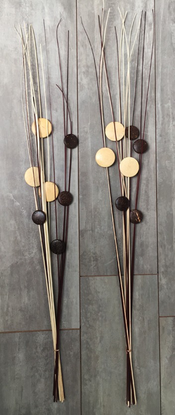 Flores Varas decorativas disecadas Coco pleno Mix - Imagen 4