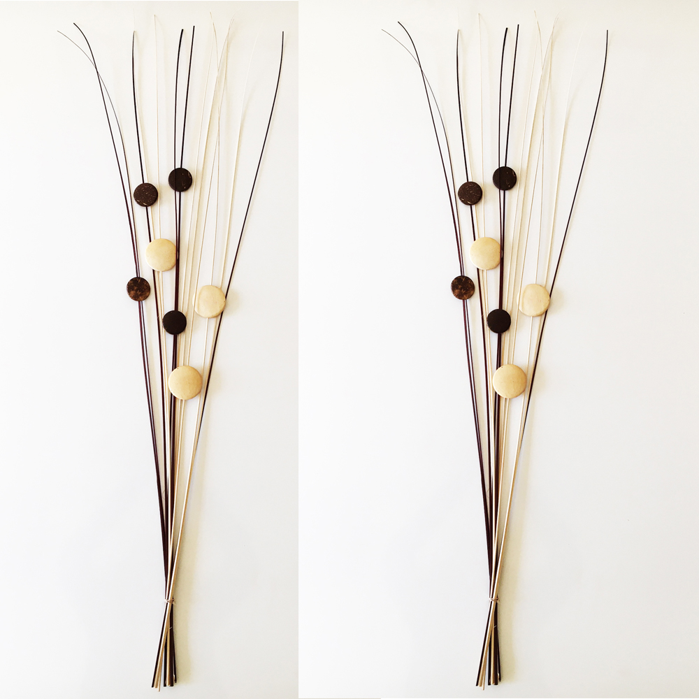 Flores Varas decorativas disecadas Coco pleno Mix - Imagen 2