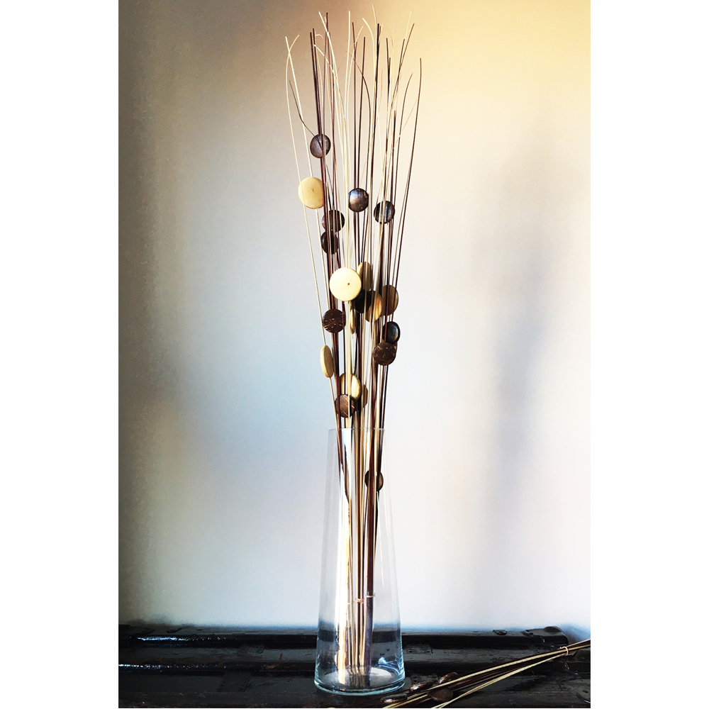 Flores Varas decorativas disecadas Coco pleno Mix - Imagen 3