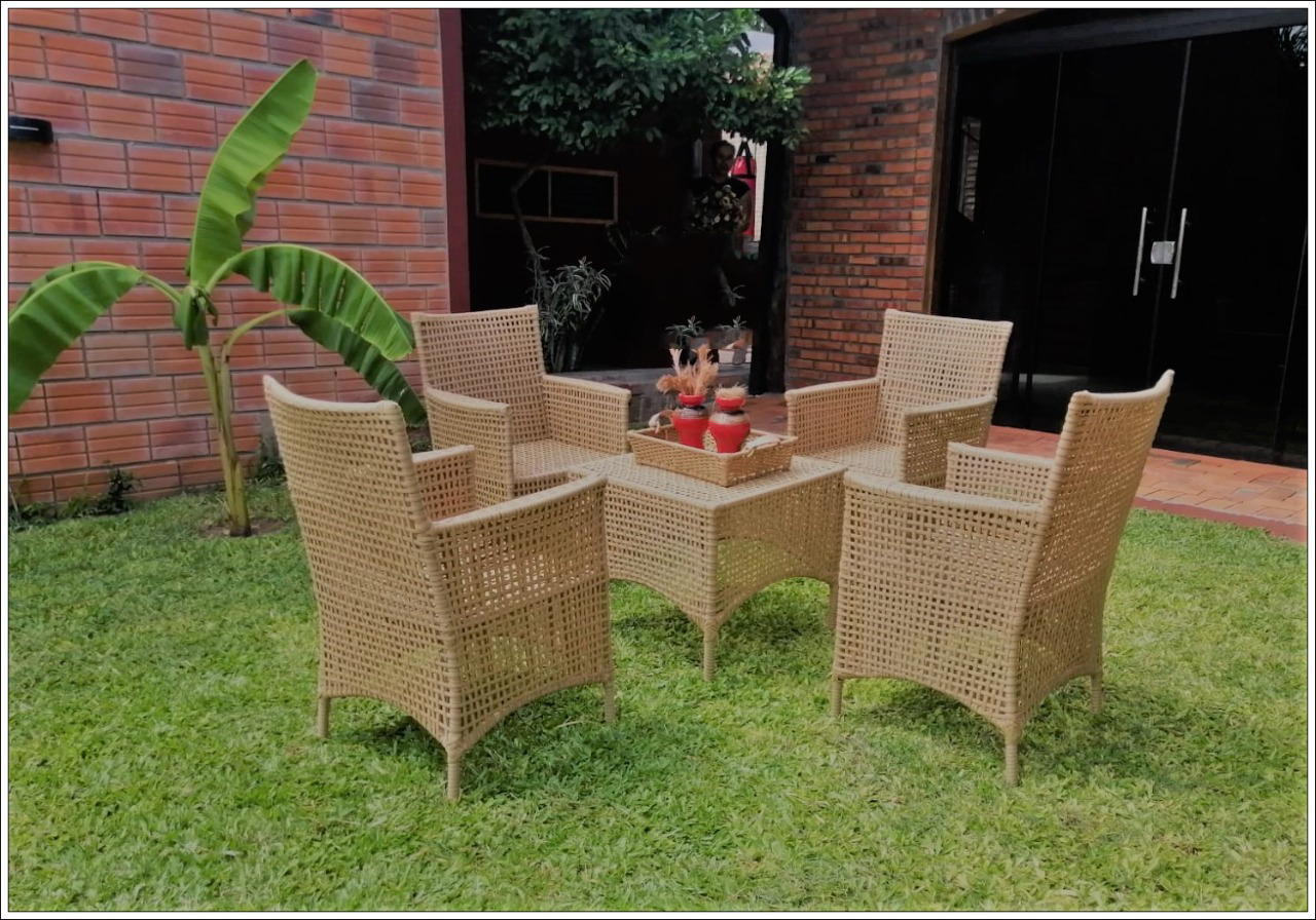 SILLONES Ratán Sintético Exterior Interior VIETNAM Juego 5 Pzas.