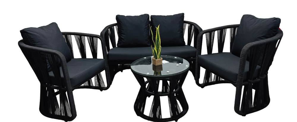 SILLONES TIMBÚ Soga náutica Exterior Interior 4 Pzas. - Imagen 3