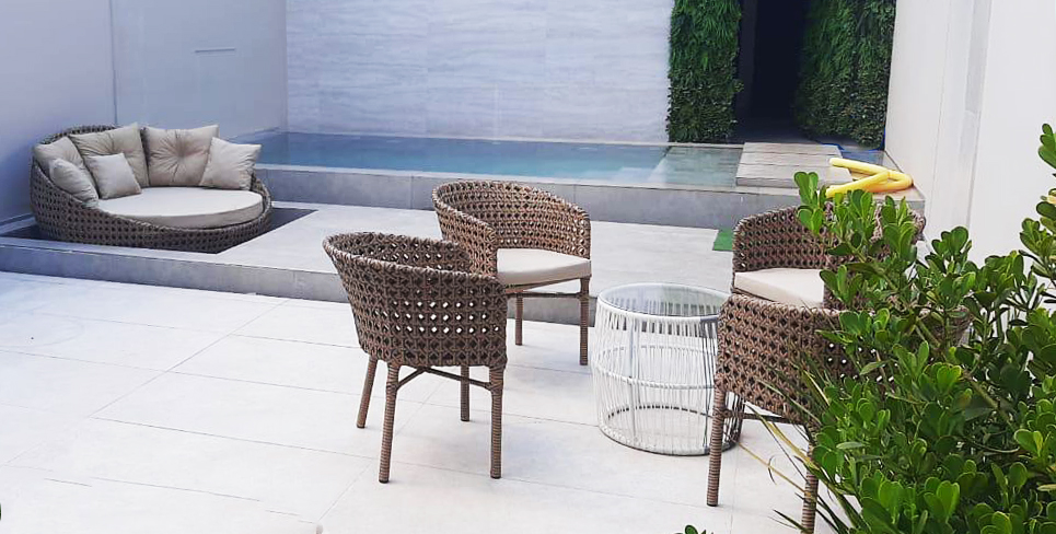 SILLONES GEORGIA Ratán Sintético Exterior Juego 5 Pzas. - Imagen 5