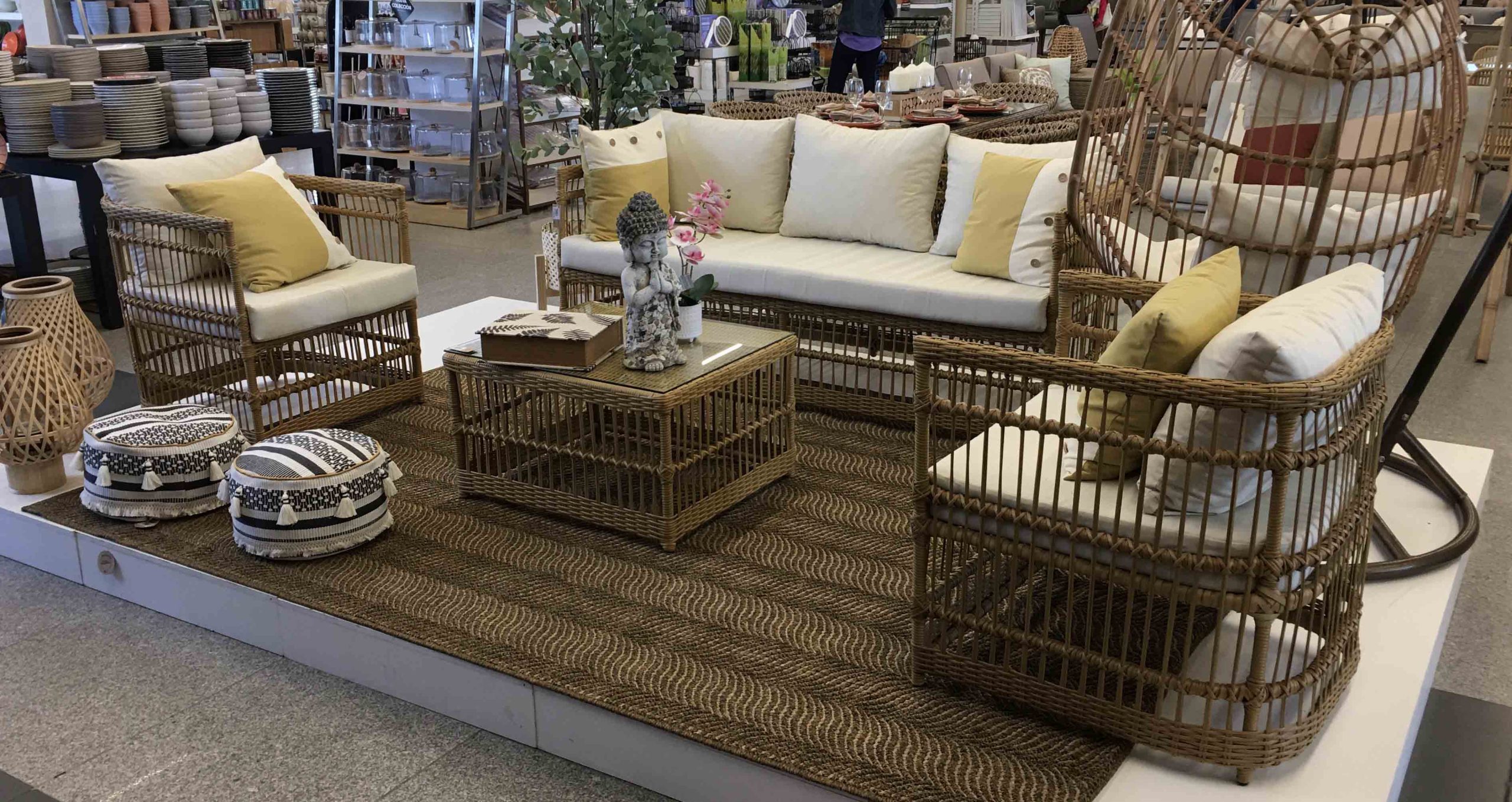 SILLONES Ratán Sintético Exterior Interior BAKU Juego 4 Pzas.