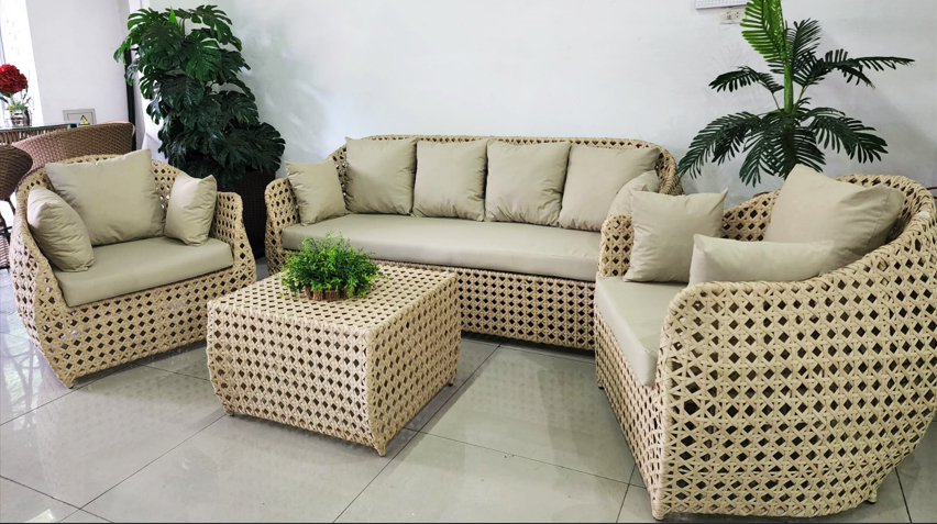 SILLONES Ratán Sintético Exterior Interior BIG SAM Juego 4 Pzas. - Imagen 2