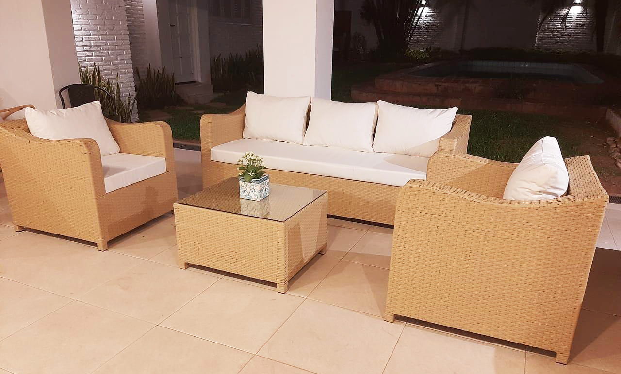 SILLONES Ratán Sintético Exterior Interior RECIFE Juego 4 Pzas. - Imagen 2