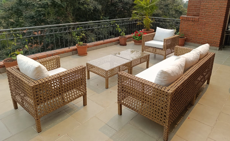 SILLONES Ratán Sintético BEIRUT FORTALEZA Juego 4 Pzas. - Imagen 4