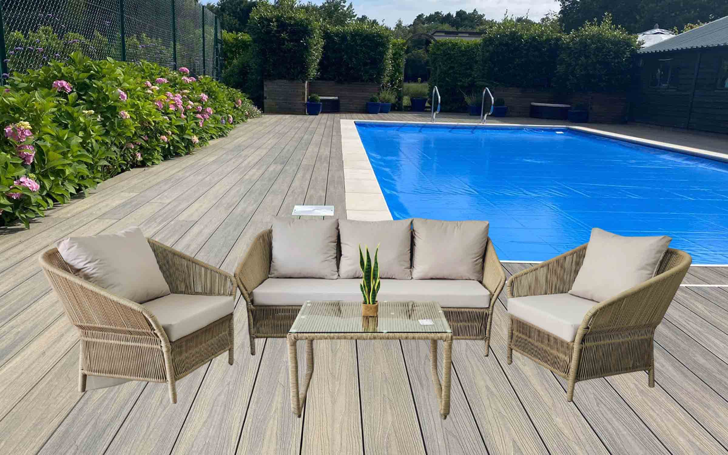 SILLONES MANAL Soga náutica Exterior Interior 4 Pzas. - Imagen 2