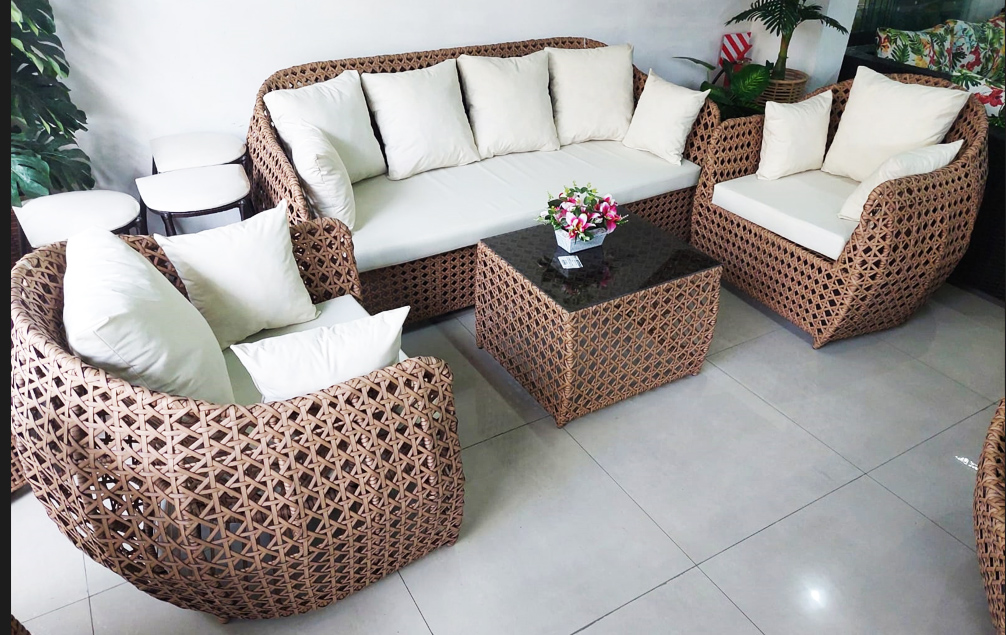 SILLONES Ratán Sintético Exterior Interior BIG SAM Juego 4 Pzas. - Imagen 4