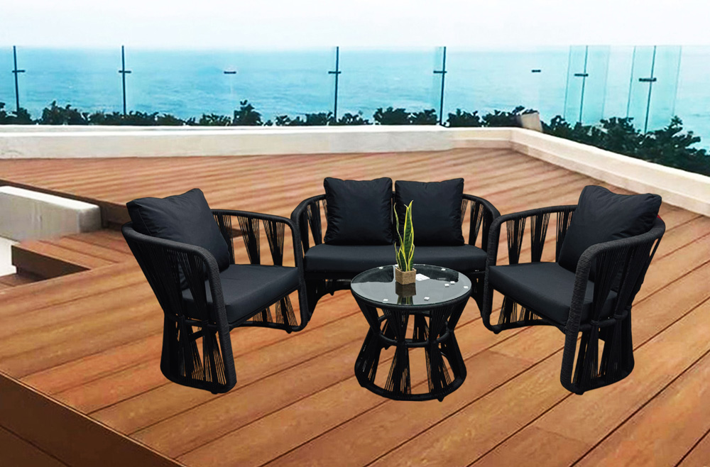 SILLONES TIMBÚ Soga náutica Exterior Interior 4 Pzas. - Imagen 6