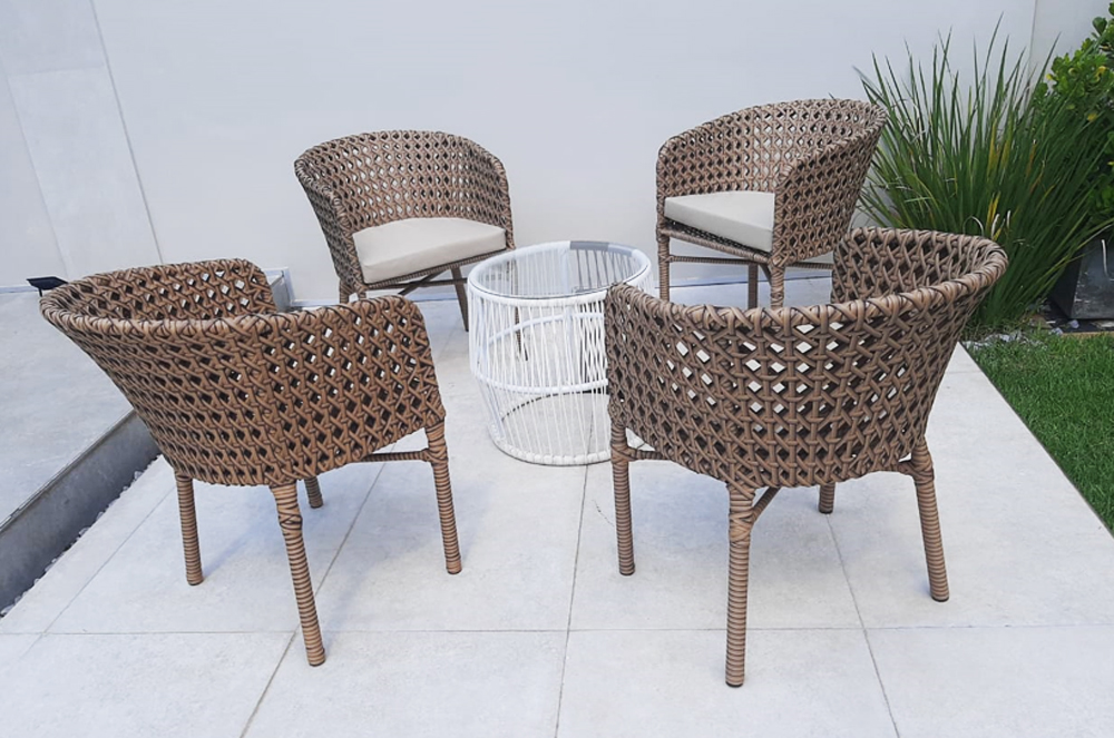 SILLONES GEORGIA Ratán Sintético Exterior Juego 5 Pzas.