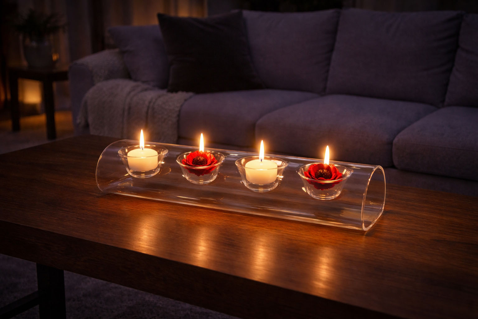 Candelabro Cristal 4 Velas - Imagen 3