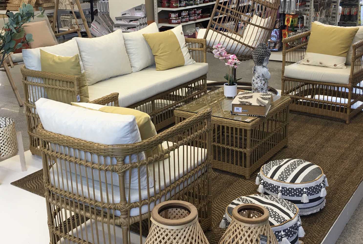 SILLONES Ratán Sintético Exterior Interior BAKU Juego 4 Pzas. - Imagen 3