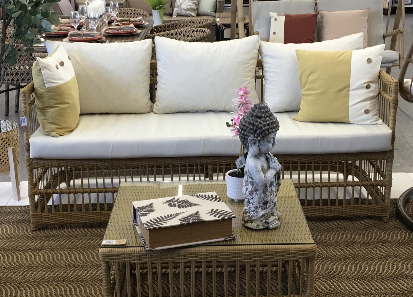 SILLONES Ratán Sintético Exterior Interior BAKU Juego 4 Pzas. - Imagen 4