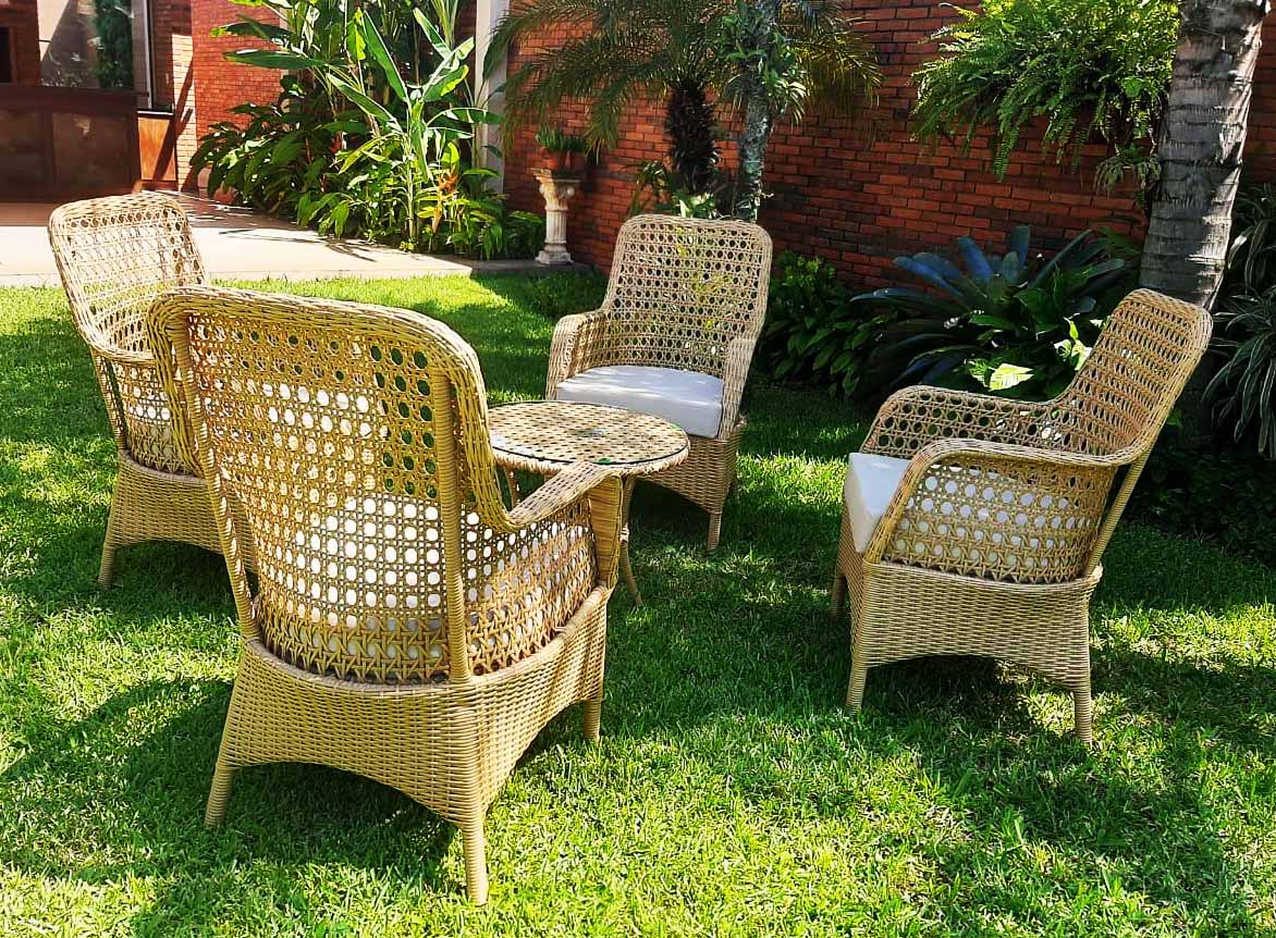 SILLONES Ratán Sintético Exterior Interior BRASIL Juego 5 Pzas.