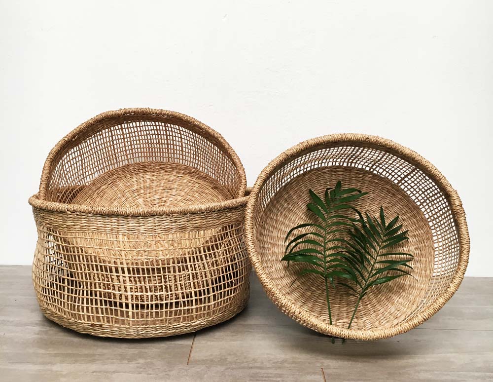 Cesta Ceremony Grande Fibras Naturales Sustentable 46 cm de Diámetro - Imagen 2
