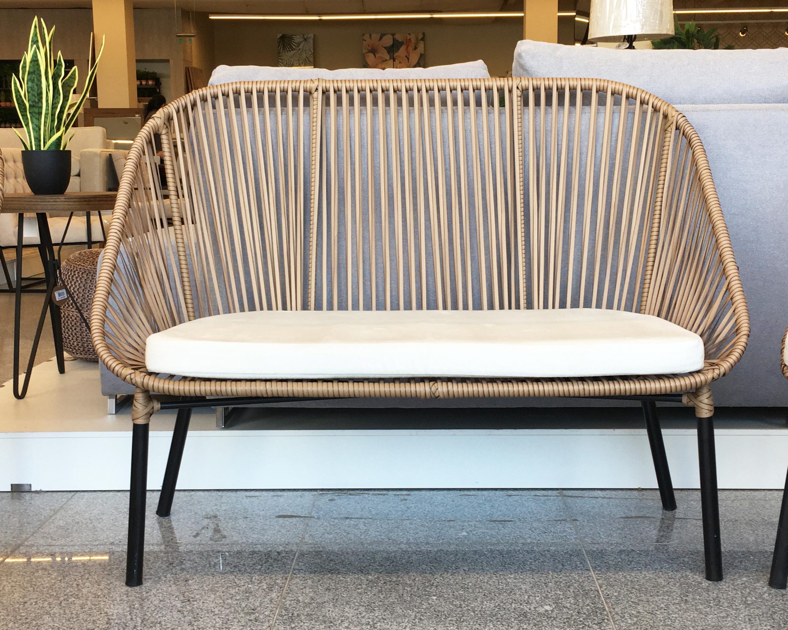 SILLA VINTAGE Ratán Sintético Exterior Interior - Imagen 3