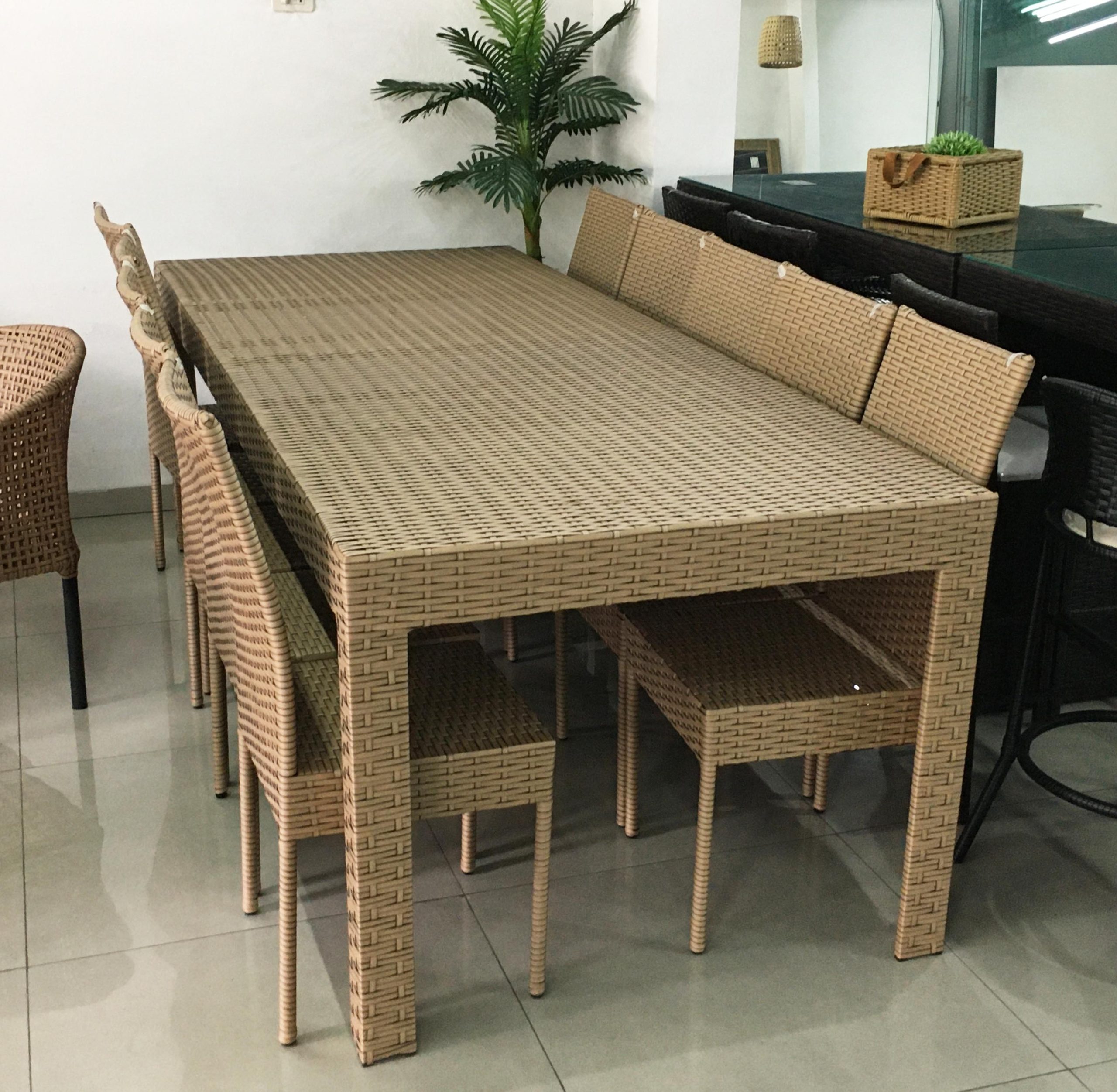 MESA Ratán Sintético Exterior Interior 8 o 10 Lugares - Imagen 5