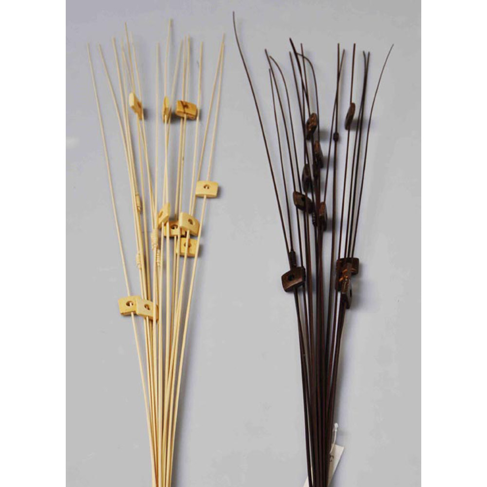 Flores Varas decorativas disecadas - Coco Square color chocolate