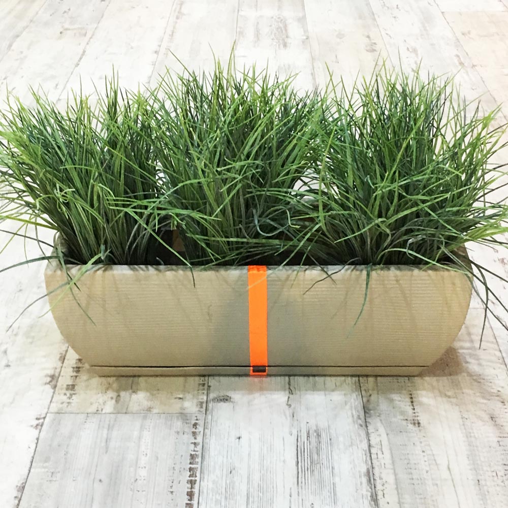 Macetero Jardinera Beige c/base Recolectora de Agua - Imagen 2