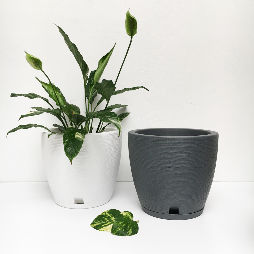 Macetero Bombe Chico Interior Exterior 28 cm - Imagen 3