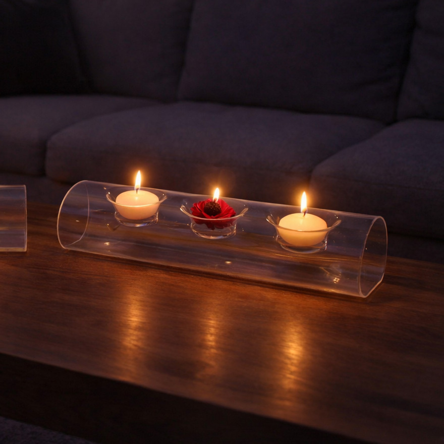 Candelabro Cristal 3 Velas