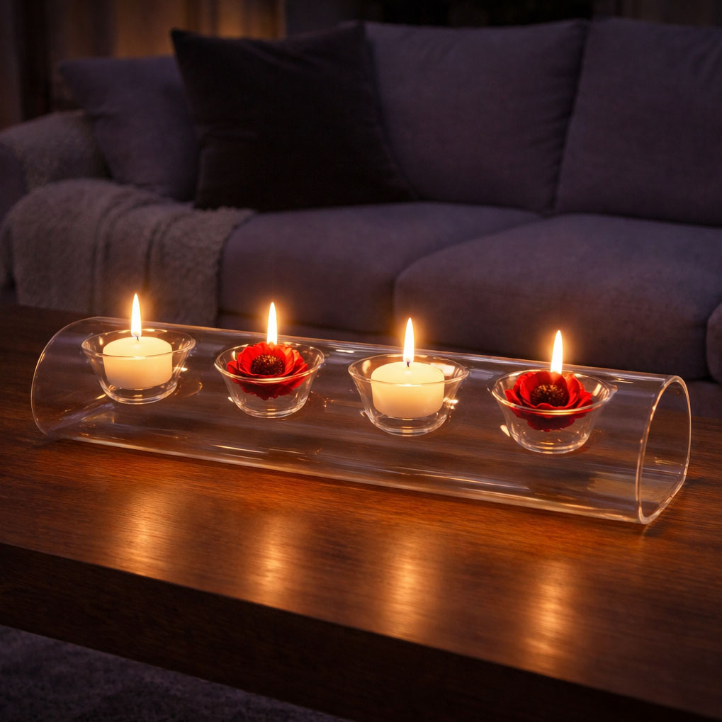 Candelabro Cristal 4 Velas