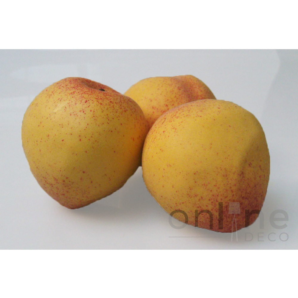 Fruta Durazno decorativo 9 cm - Set x 12