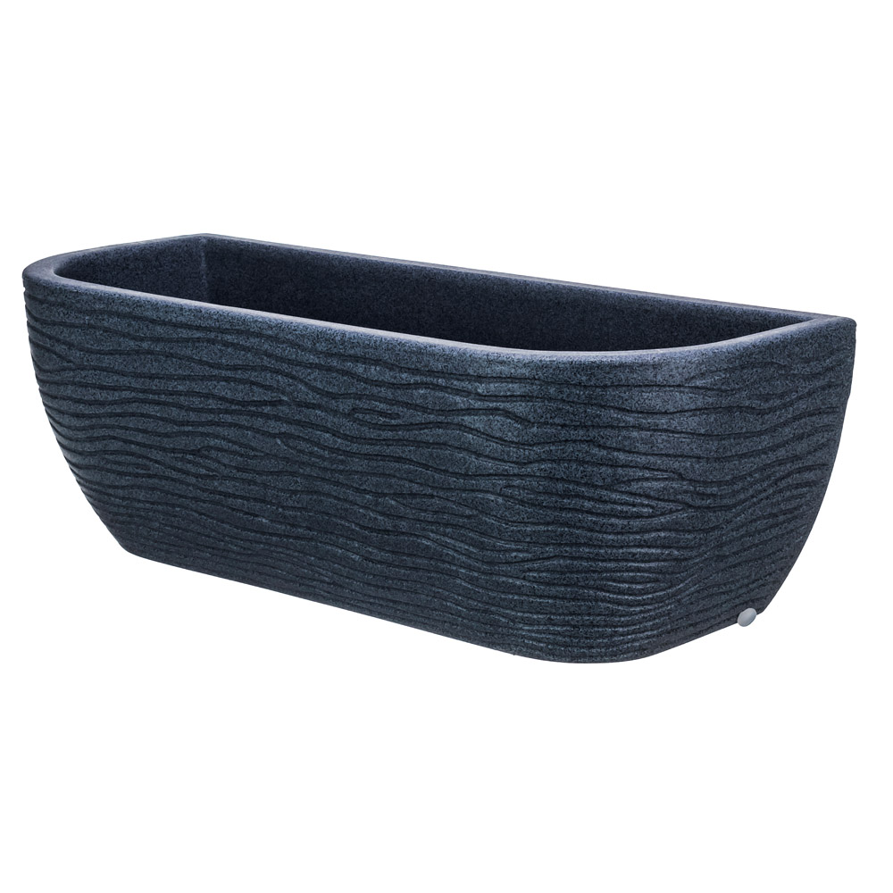 Macetero Colgante de Pared Simil Piedra Gris