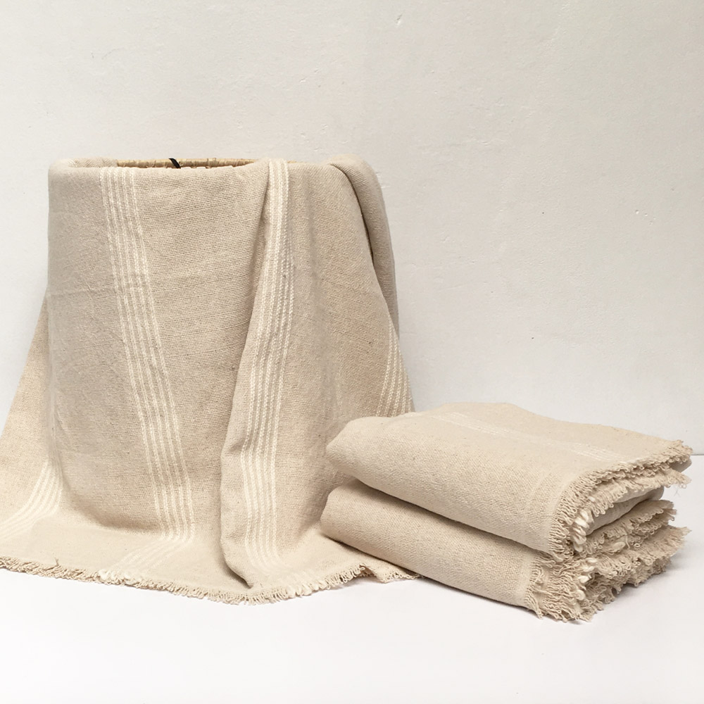 Manta Hilo Cubre Cama 2 Plazas Tejida en Telar - 2.10 x 2 mts. - Imagen 3