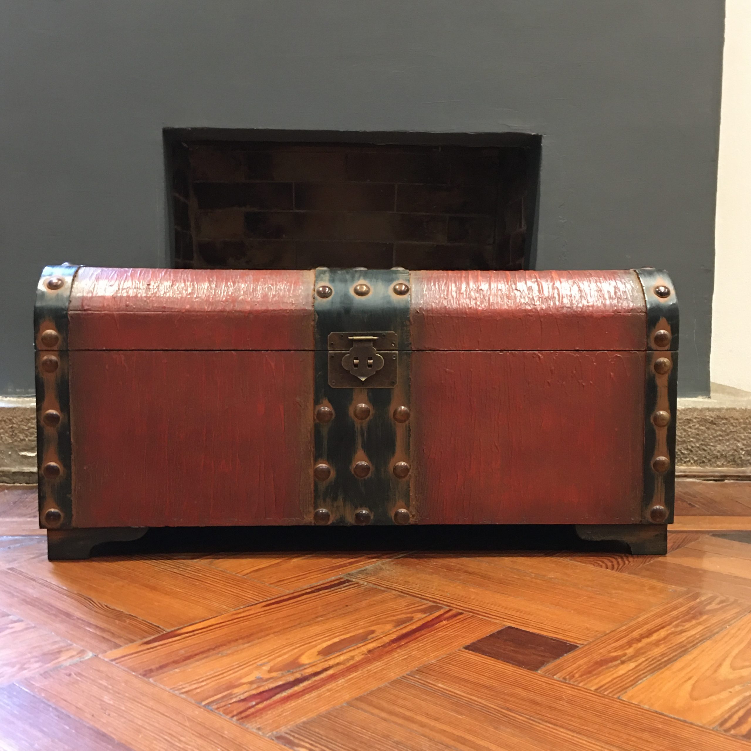 Baúles Caoba Antiguos de Madera. MEDIANO