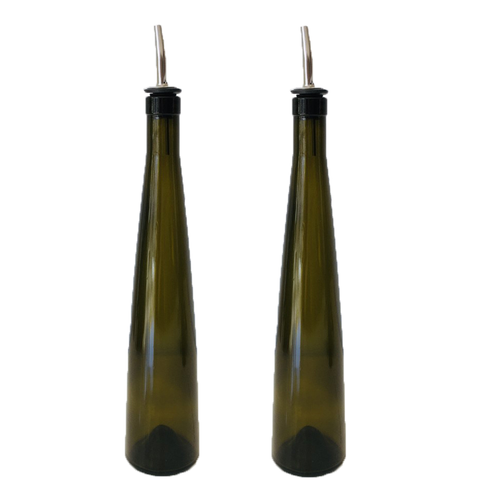 Aceiteras Altas Elegantes de Vidrio 45cm Set x 2