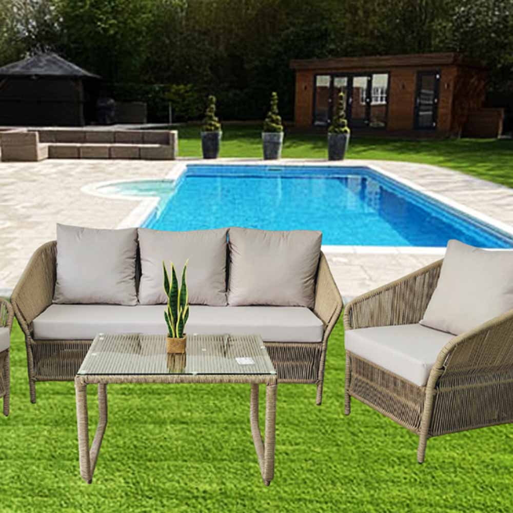 SILLONES MANAL Soga náutica Exterior Interior 4 Pzas.