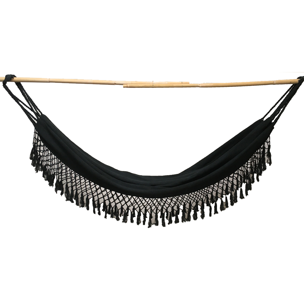 Hamaca Hanói NEGRA Colgante Tejida a Mano - Imagen 6