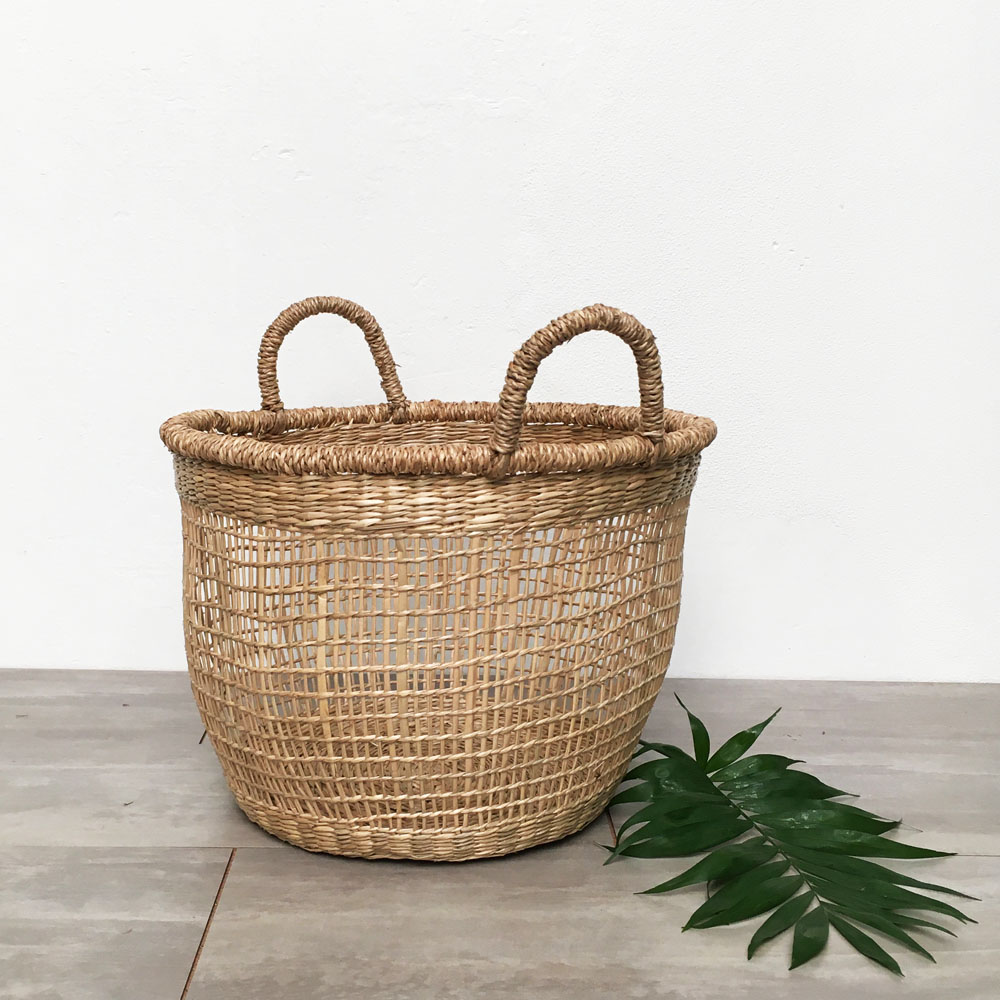 Cesta Rain Mediana Fibras Naturales Sustentable 38 cm de Diámetro - Imagen 5