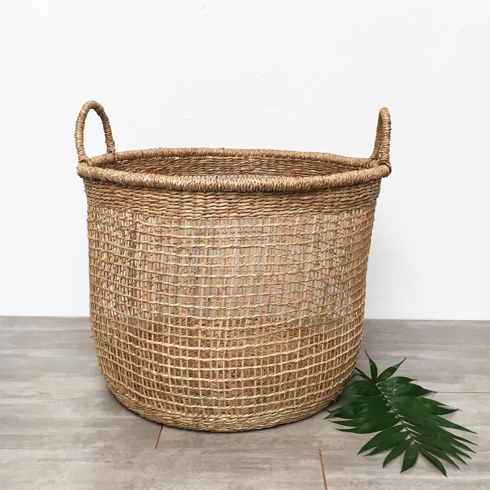 Cesta Rain Mediana Fibras Naturales Sustentable 38 cm de Diámetro - Imagen 3
