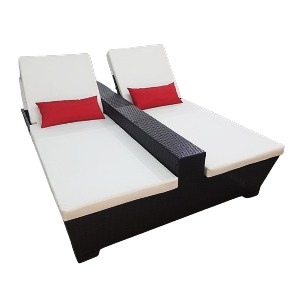 REPOSERA DOBLE Ratán Sintético Exterior - Imagen 3