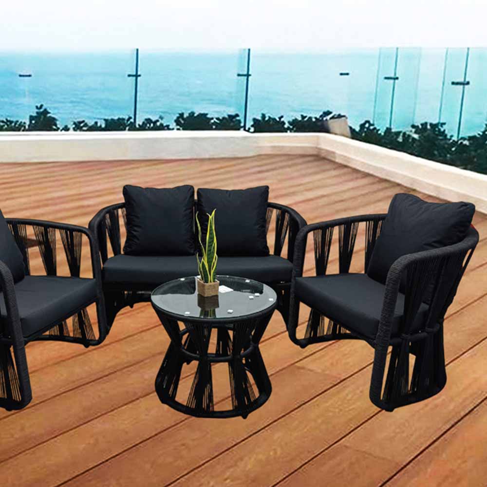 SILLONES TIMBÚ Soga náutica Exterior Interior 4 Pzas.