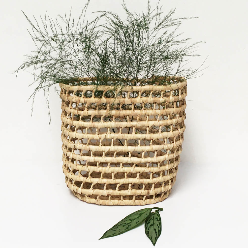 Canasto Organizador Mediano 35cm en Fibras Naturales