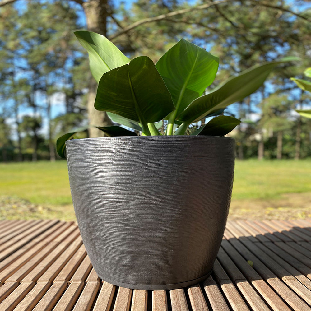 Macetero Bombe Chico Interior Exterior 28 cm - Imagen 5