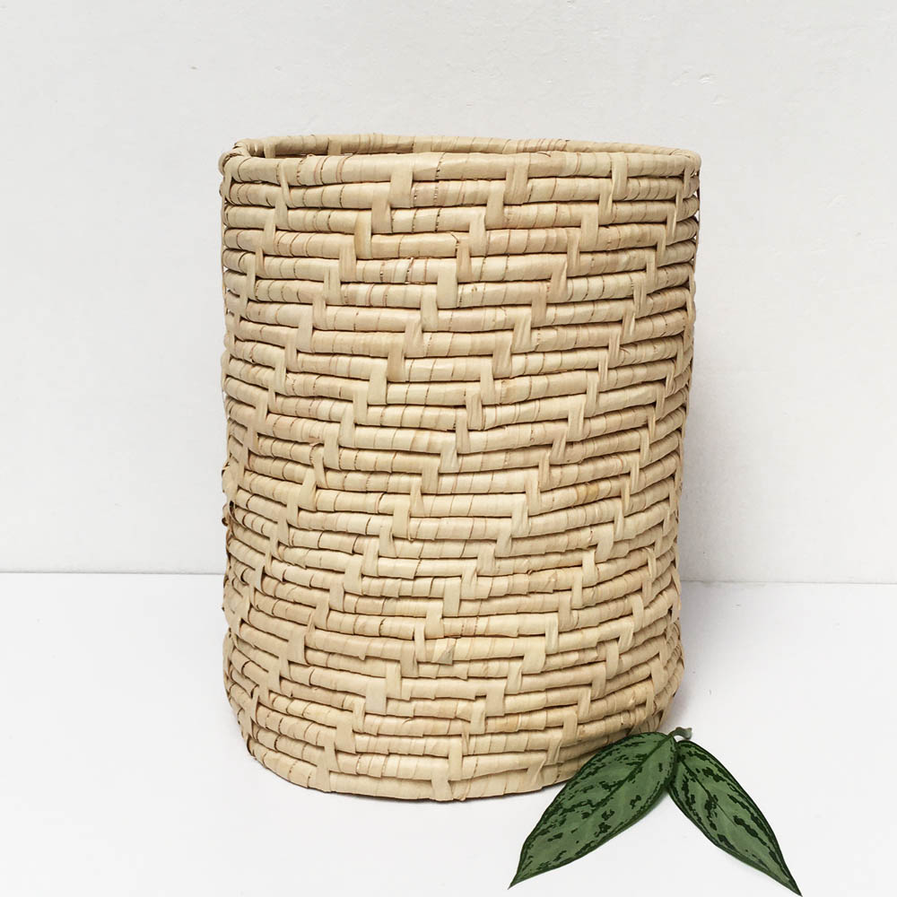 Canasto Laundry Leñero Grande 40 cm en Fibras Naturales - Imagen 4