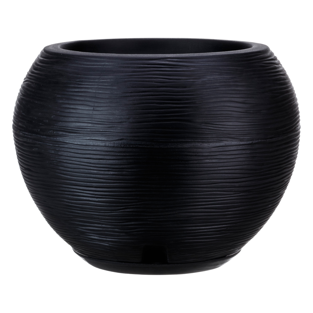 Macetero Esfera para Exterior con Base Recolectora de Excedente Agua 32 x 32 cm - Imagen 5