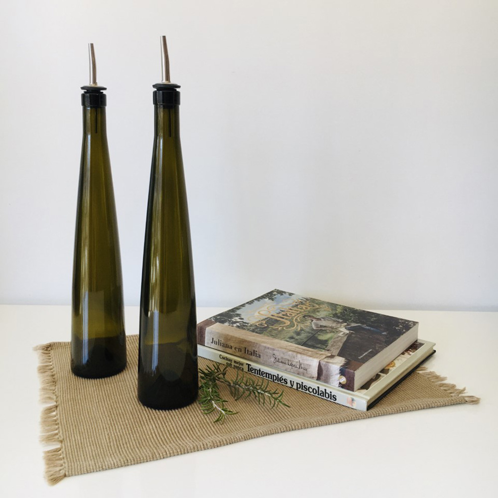 Aceiteras Altas Elegantes de Vidrio 45cm Set x 2 - Imagen 6