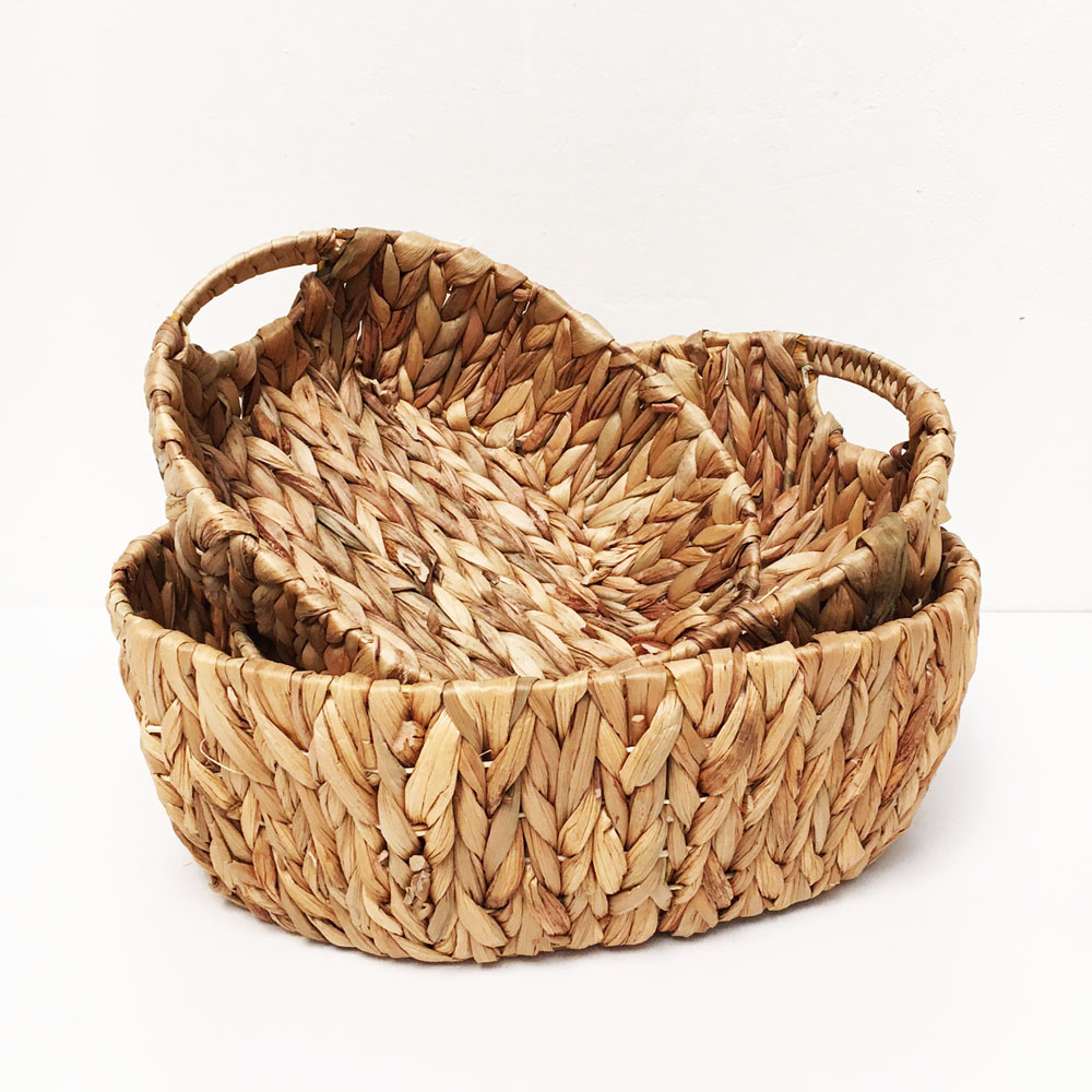 Canasta Oval Fibra Natural Grande - Imagen 2