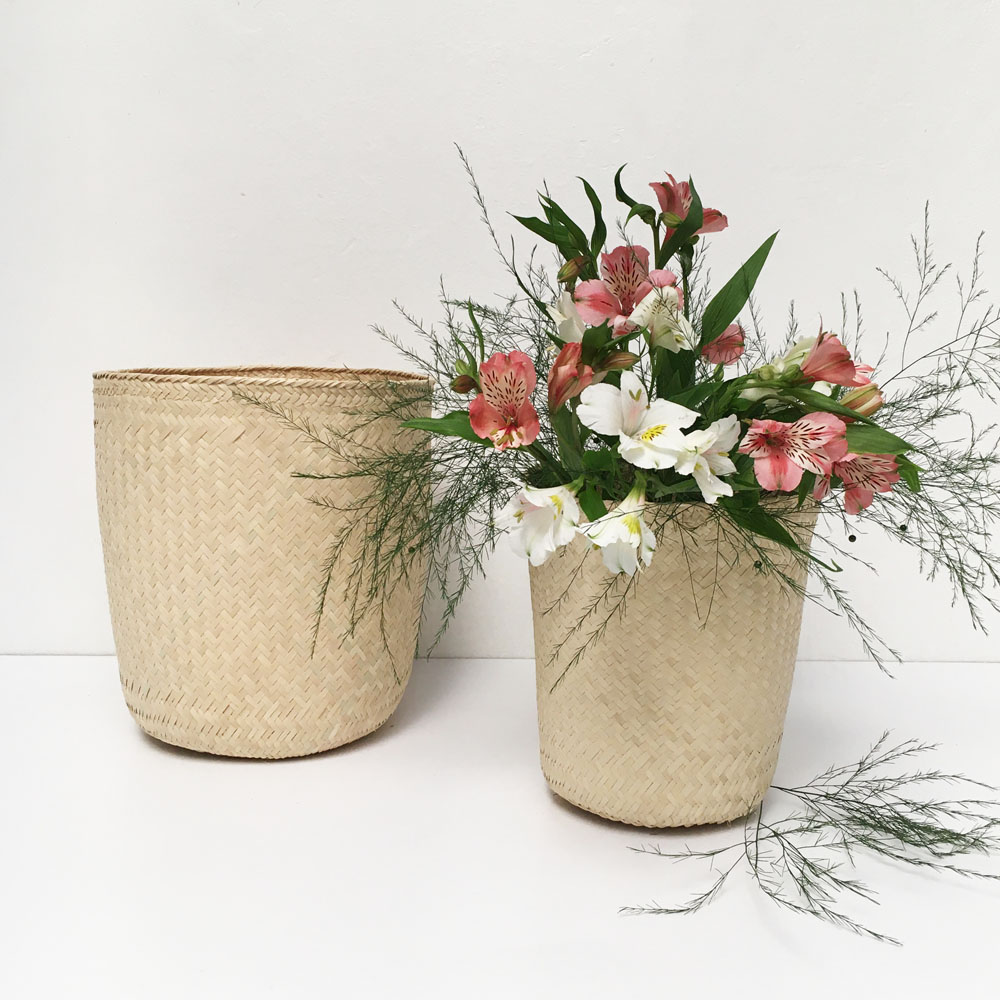 Cesta Mediana Fibras Naturales 25cm