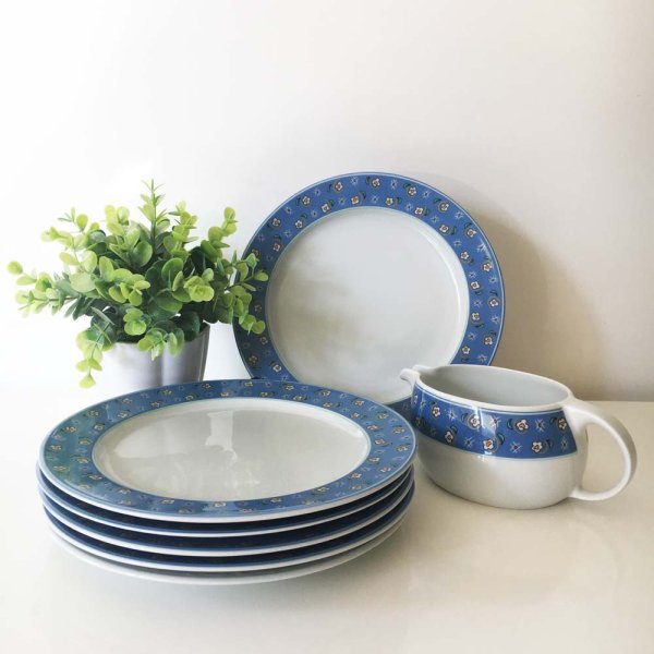 Porcelana 12 Platos Española - 6 Playos + 6 Postre - Imagen 3