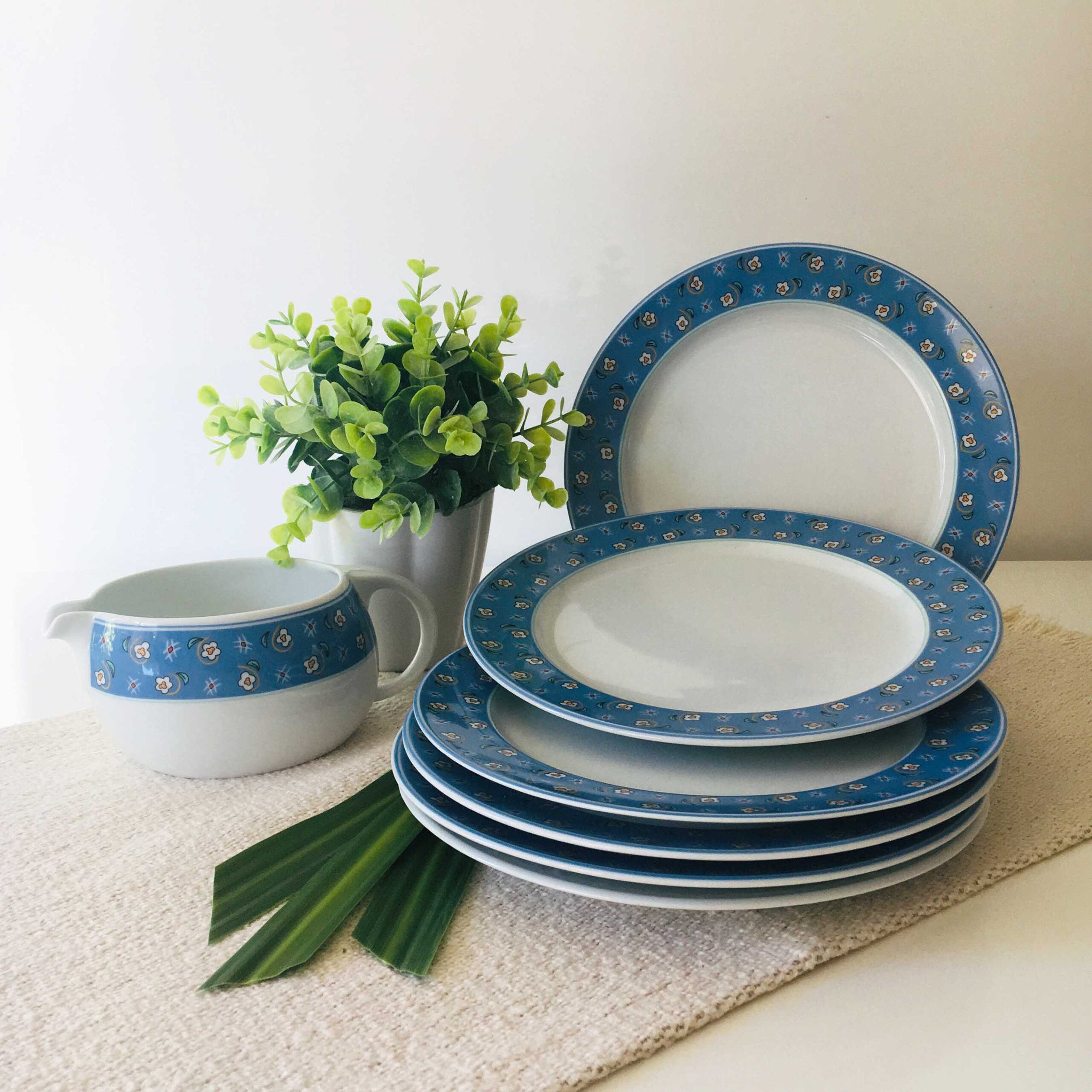 Porcelana 12 Platos Española - 6 Playos + 6 Postre