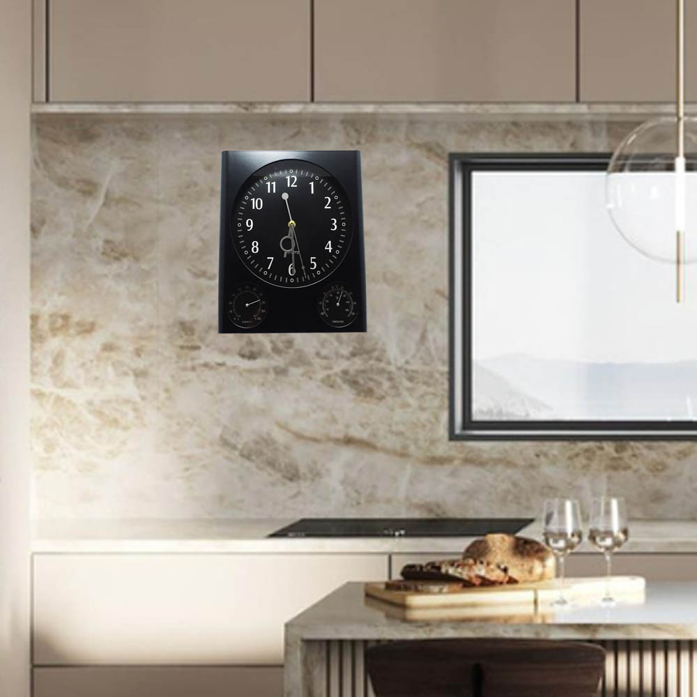 Reloj de Pared rectangular triple función