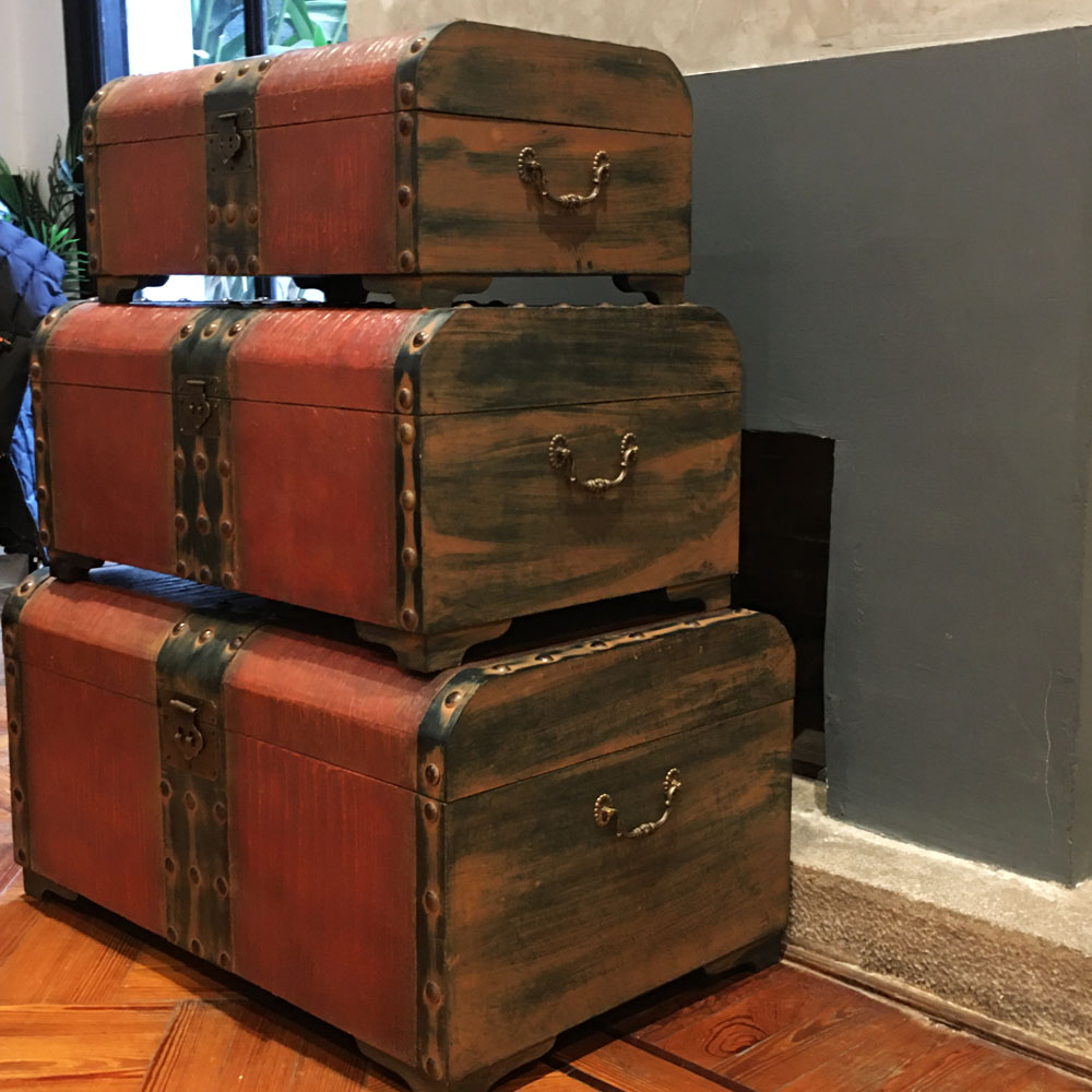 Baúles Caoba Antiguos de Madera. MEDIANO - Imagen 3