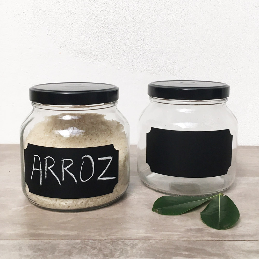 Frasco de Cocina Set con Pizarra 1.5kg. Set x 2