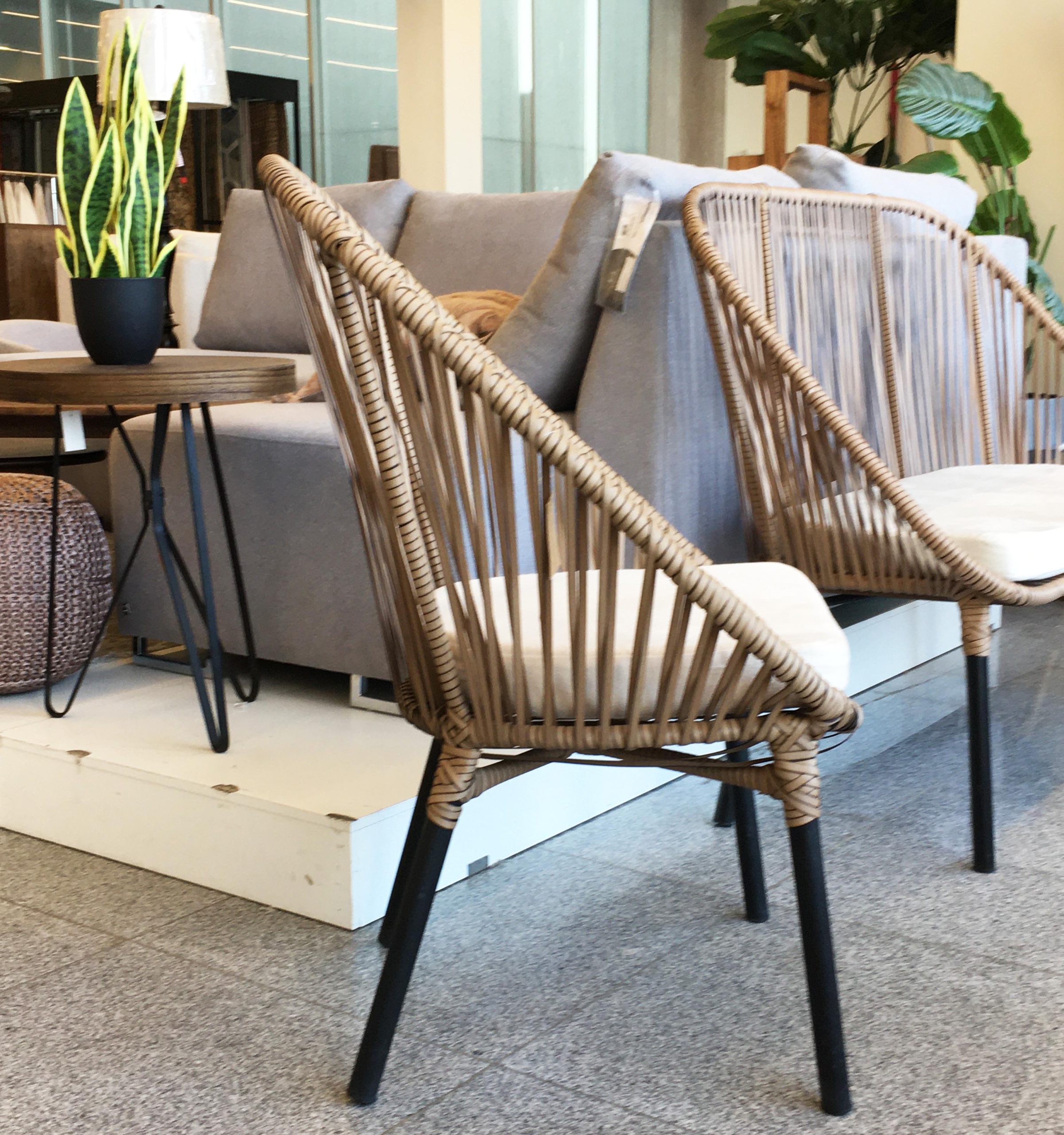 SILLA VINTAGE Ratán Sintético Exterior Interior - Imagen 2